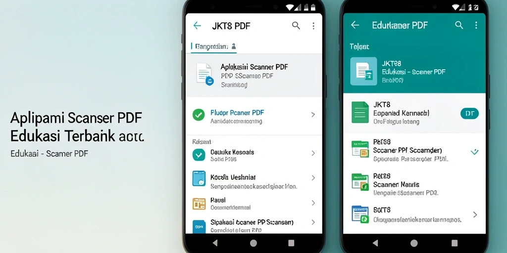 Tampilan antarmuka aplikasi JKT8 menunjukkan fungsi pemindaian PDF dengan jelas.